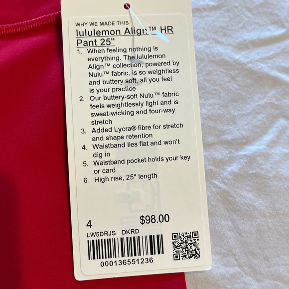 Lululemon Align 25" Size 4 Legging - Picture 3 of 3